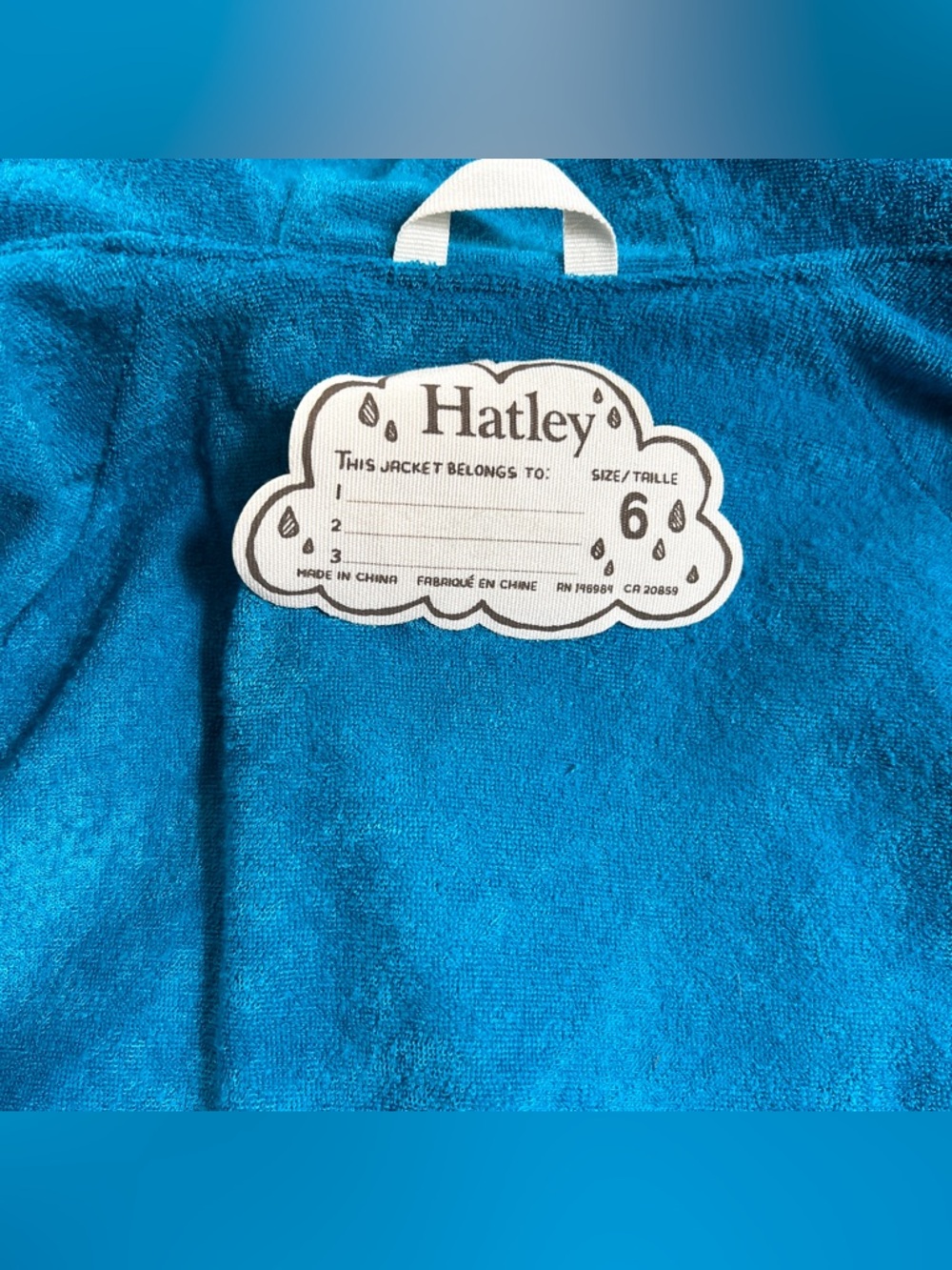 ๐ฆ6๐ฆHatley Kids Dinosaur Print Navy Blue White Snap Raincoat Jacket - Picture 10 of 11